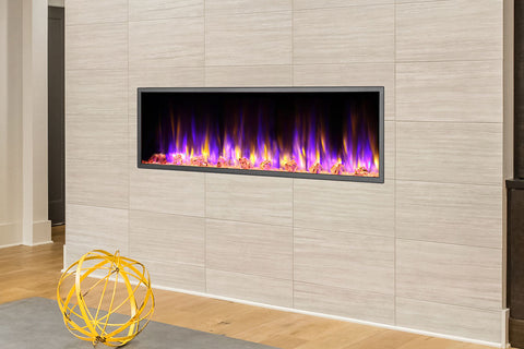 Image of Dynasty Harmony 57 Inch Built In Linear Wall Mount Electric Fireplace | DY-BEF57 | Dynasty Fireplaces | Electric Fireplaces Depot