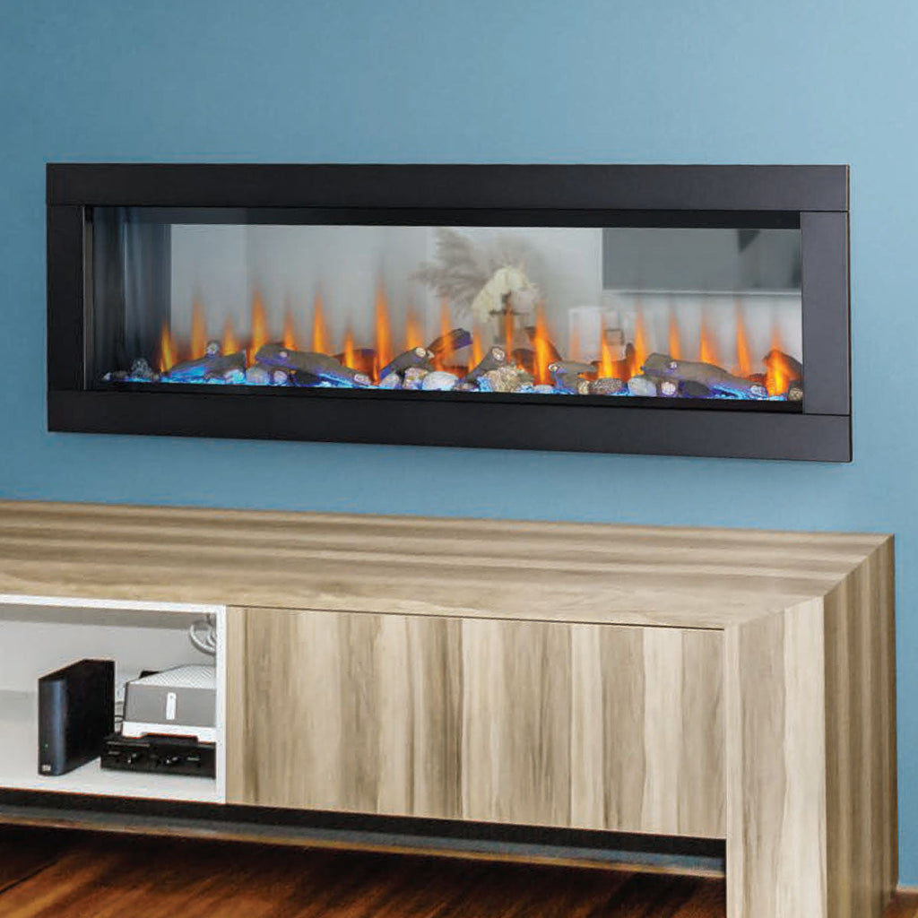 Napoleon Clearion Elite 60 inch See Through Built in Electric Fireplace | SeeThru Insert | Heater | NEFBD60HE | Electric Fireplaces Depot