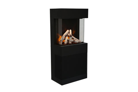 Image of Amantii 2025WM Cube 3-Sided View Built In Indoor & Outdoor Electric Fireplace - Heater - CUBE-2025WM - Electric Fireplaces Depot