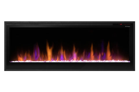 Dimplex Multi-Fire Slim 50 Inch Recessed Wall Mount Linear Smart Electric Fireplace Insert - PLF5014-XS 