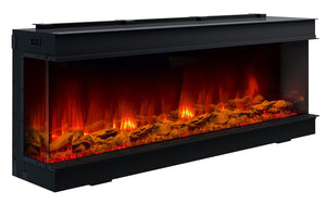 Dynasty Melody 64'' 3-Sided Built-In Smart Electric Fireplace - BTS Series