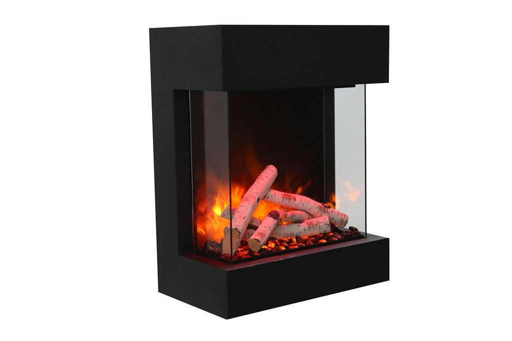 Amantii Wall Mount Freestanding Cube 3-Sided View Indoor Outdoor Electric  Fireplace CUBE-2025WM – Electric Fireplaces Depot