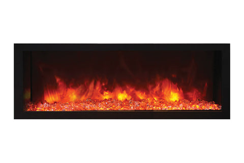 Image of Remii 55" Extra Deep Built-In Indoor and Outdoor Linear Electric Fireplace