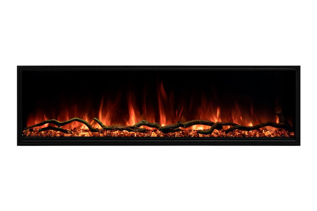 Modern Flames Landscape Pro Slim 80-inch Built In Wall Mount Linear Electric Fireplace | LPS-8014 | Electric Fireplaces Depot