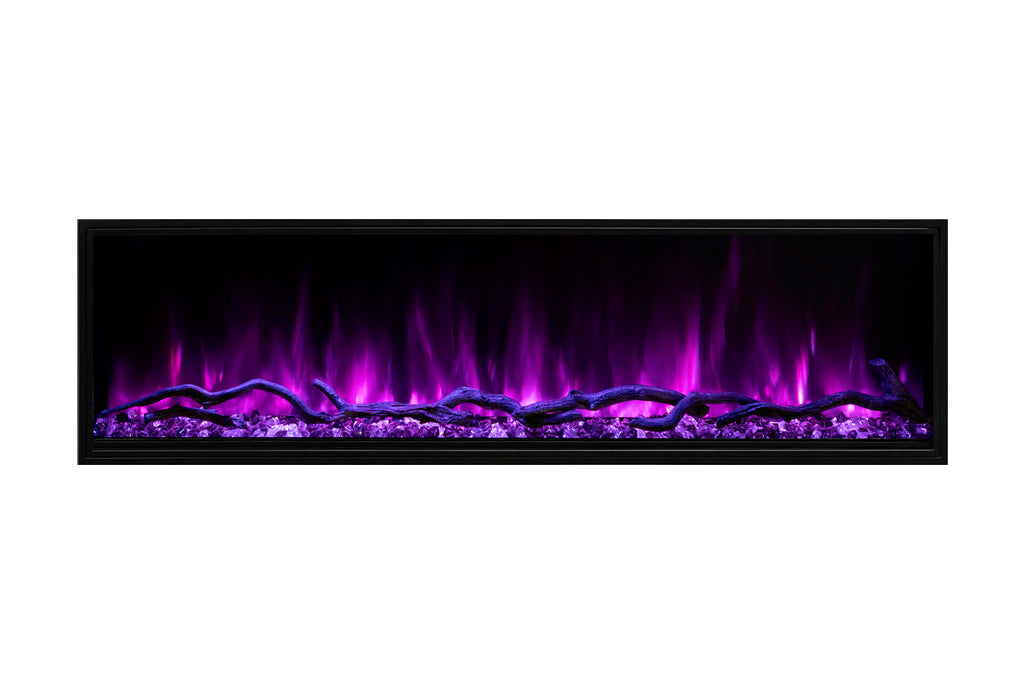 Modern Flames Landscape Pro Slim 68-inch Built In Wall Mount Linear Electric Fireplace | LPS-6814 | Electric Fireplaces Depot