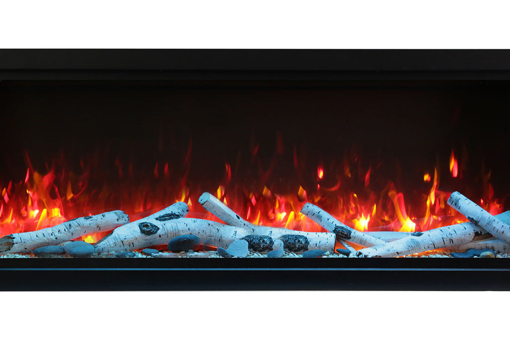 Remii 55 inch Extra Tall Built-In Indoor Outdoor Electric Fireplace | Heater | 102755-XT |  Electric Fireplaces Depot