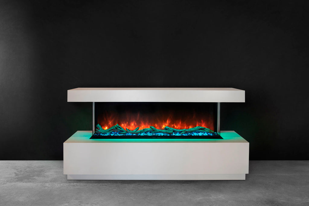 Modern Flames Landscape Pro Multi 56-inch 3 Sided and 2 Sided Built In Wall Mount Linear Electric Fireplace | LPM-5616 | Electric Fireplaces Depot