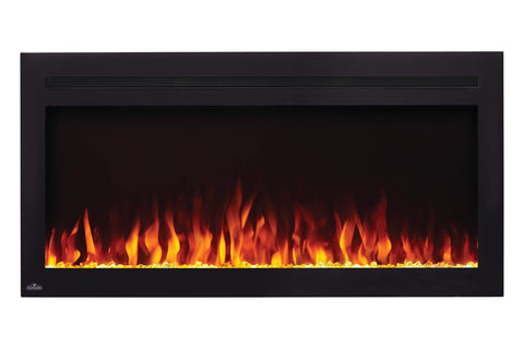 Image of Napoleon Purview 42 Inch Wall Mount Built In Recessed Electric Fireplace | NEFL42HI | Pureview Electric Insert | Electric Fireplaces Depot