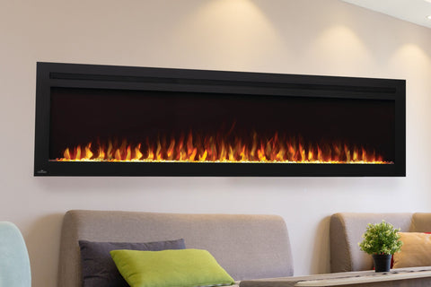 Image of Napoleon Purview 72 Inch Wall Mount Built In Recessed Electric Fireplace | NEFL72HI | Pureview Electric Insert | Electric Fireplaces Depot