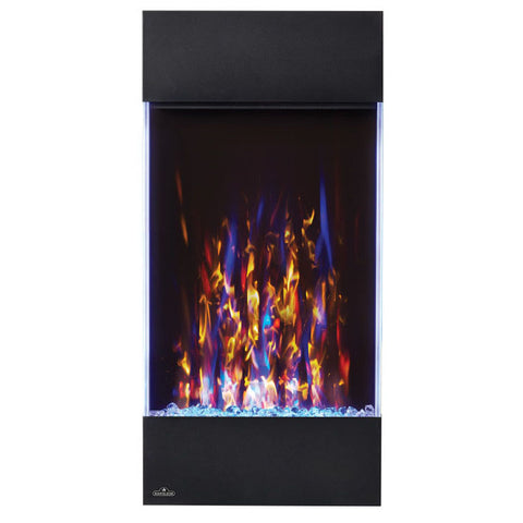 Image of Napoleon Allure Vertical 32 Inch Wall Mount Electric Fireplace - NEFVC32H - Electric Fireplaces Depot