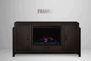 Napoleon Franklin Media Console in Oak | Cineview 30'' Electric Firebox