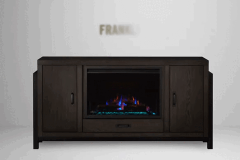 Image of Napoleon Franklin Media Console in Oak | Cineview 30'' Electric Firebox