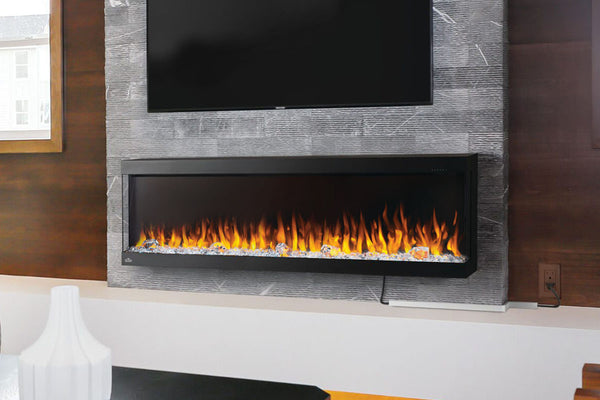 Napoleon Trivista Pictura 50 in 3-Sided Wall Mount Electric Fireplace ...