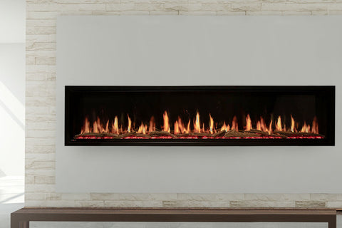 Image of Modern Flames Orion Slim 100 Inch Heliovision Virtual Recessed Wall Mount Electric Fireplace - OR100-SLIM