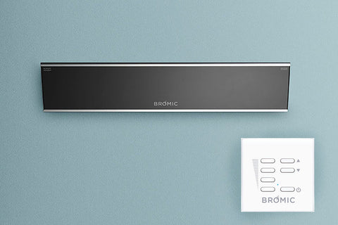 Image of Bromic Platinum Smart-Heat 3400 Watt Outdoor Electric Patio Heater Black | Platinum 50 in Electric Radiant Heater | BH0320005