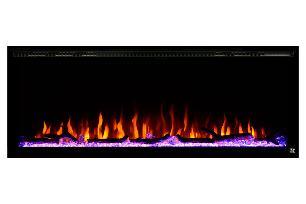 Touchstone Sideline Elite 42 inch Built-In Recessed Flush Mount Electric Fireplace - 80042 - Electric Fireplaces Depot