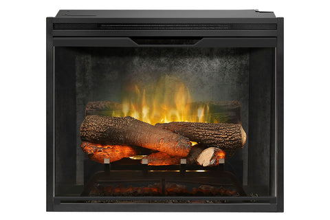 Dimplex Revillusion 24 inch Built In Electric Fireplace Weathered Concrete - Firebox - Heater - RBF24DLXWC - Electric Fireplaces Depot