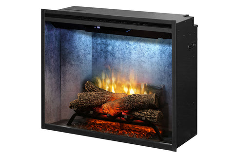 Image of Dimplex Revillusion 30 inch Built In Electric Fireplace Weathered Concrete - Firebox - Heater - RBF30WC - Electric Fireplaces Depot