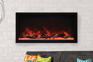 Remii 45 inch Extra Tall Built-In Indoor Outdoor Electric Fireplace | Heater | 102745-XT | Electric Fireplaces Depot