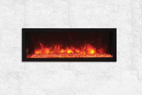 Image of Remii 45 inch Extra Deep Built-In Indoor Outdoor Electric Fireplace | Heater | 102745-DE | Electric Fireplaces Depot