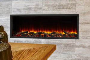 Hearth & Home SimpliFire Scion 55-inch Built-In Linear Electric Fireplace | SF-SC55-BK | Modern Electric Fireplace | Electric Fireplaces Depot