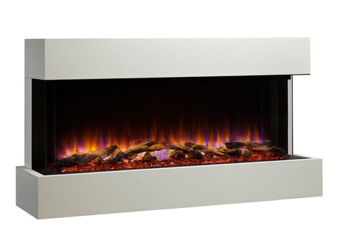 Image of SimpliFire Scion Trinity 50 in Wall Mount Electric Fireplace Mantel Package - SF-SCT43-BK SF-SCT43-MANTEL