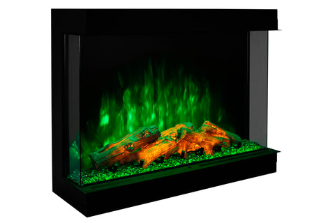 Image of Modern Flames Sedona Pro Multi 36-inch 3 Sided 2 Sided Built In Wall Mount Electric Fireplace | Electric Firebox |SPM-3626 | Electric Fireplaces Depot