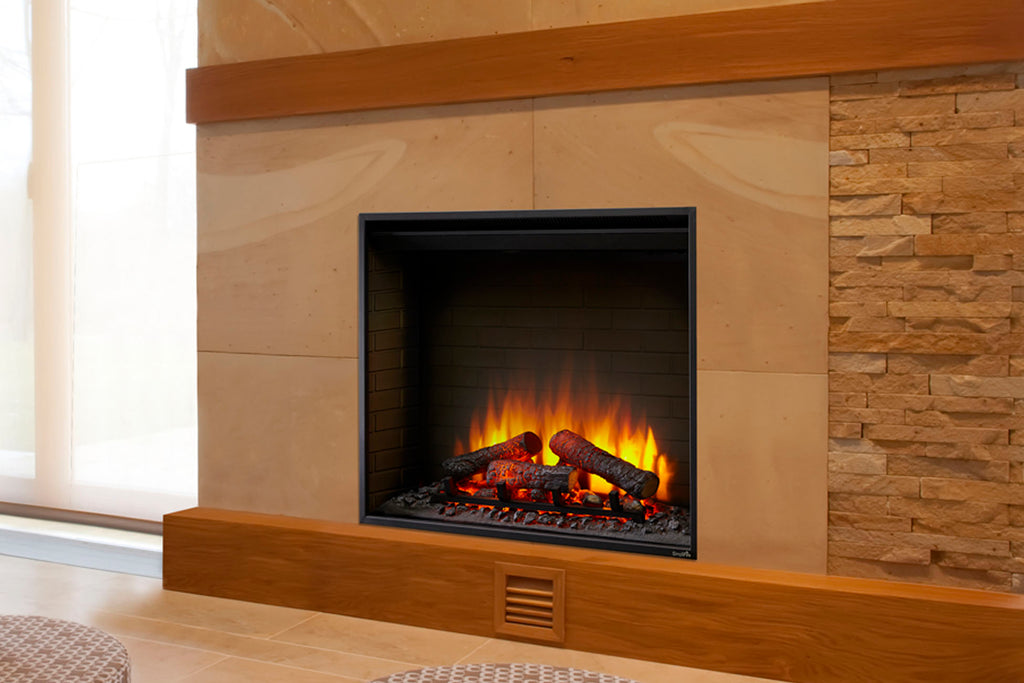 Hearth & Home SimpliFire 36 inch Built-In Electric Firebox Insert | Electric Fireplace | SF-BI36-EB | Electric Fireplaces Depot