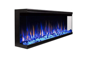 Touchstone Sideline Infinity Pro 60'' Smart 3-Sided / 2-Sided Recessed Electric Fireplace