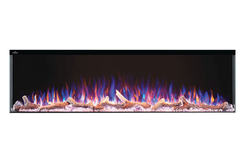 Napoleon Trivista 60-inch 3 Sided Built In Fully Recessed Electric Fireplace | NEFB60H-3SV | 2 Sided Electric Firepalce Insert - Electric Fireplaces Depot