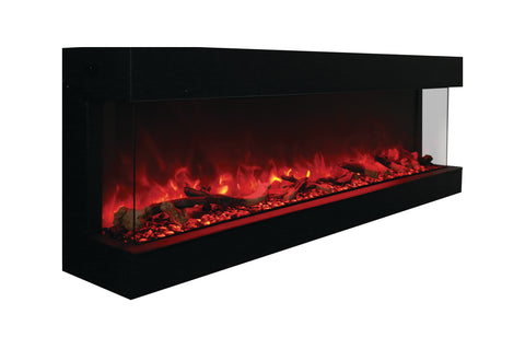Amantii Panorama 72 inch 3-Sided Built-in Indoor & Outdoor Electric Fireplace - Heater - Electric Fireplaces Depot