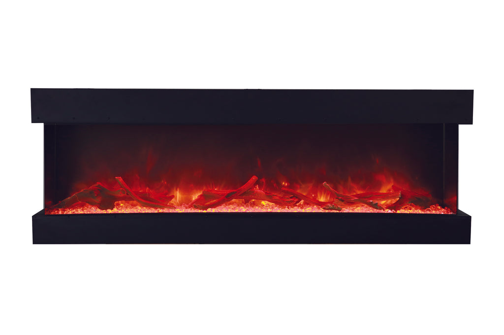 Amantii Panorama 72 inch 3-Sided Built-in Indoor & Outdoor Electric Fireplace - Heater - Electric Fireplaces Depot