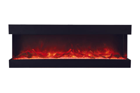 Image of Amantii Panorama 72 inch 3-Sided Built-in Indoor & Outdoor Electric Fireplace - Heater - Electric Fireplaces Depot
