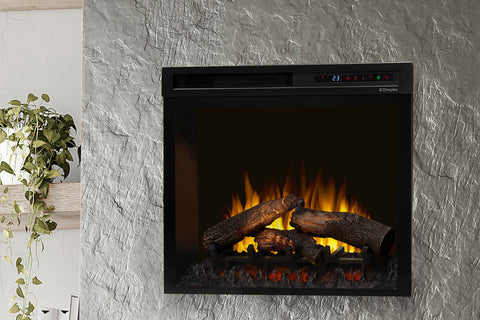 Image of Dimplex 28'' Multi-Fire XHD Plug-In Electric Firebox Insert - Logs | XHD28L