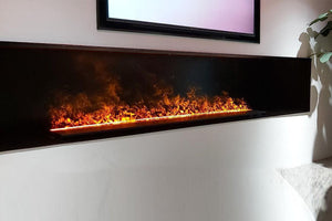 Open Box Aquafire 40'' Water Vapor Built-In Electric Fireplace Insert