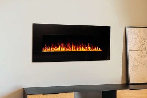 Napoleon Harsten 50'' Wall Mount Freestanding Linear Electric Fireplace w/ Bluetooth speaker | NEFL50HF-BT | Electric Fireplaces Depot