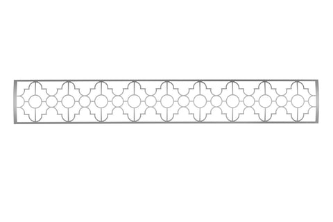 Image of Infratech Motif Mediterranean Single Element Decorative Fascia Kit in Stainless Steel Finish | SS3S39 SS3S61