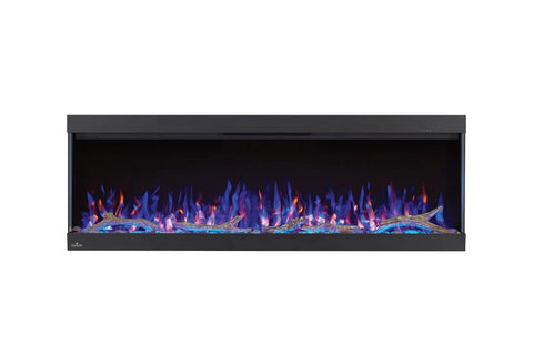 Image of Napoleon Trivista Pictura 60 in 3-Sided Wall Mount Electric Fireplace | Surface Mount Electric Fireplace | NEFL60H-3SV