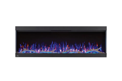 Image of Napoleon Trivista Pictura 50 in 3-Sided Wall Mount Electric Fireplace | Surface Mount Electric Fireplace | NEFL50H-3SV